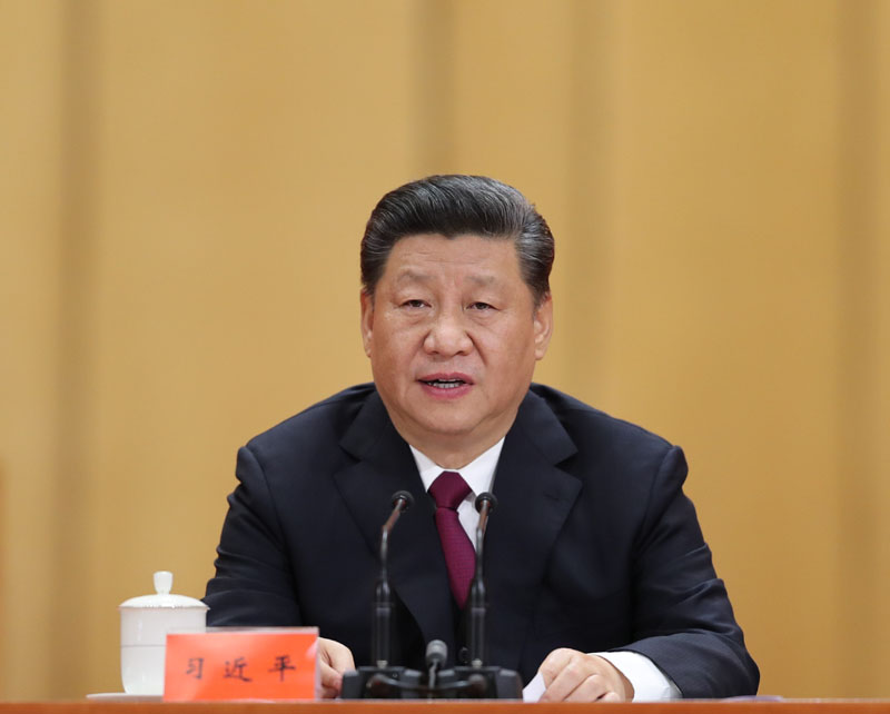 4月30日，紀(jì)念五四運(yùn)動(dòng)100周年大會(huì)在北京人民大會(huì)堂隆重舉行。中共中央總書記、國家主席、中央軍委主席習(xí)近平在大會(huì)上發(fā)表重要講話。